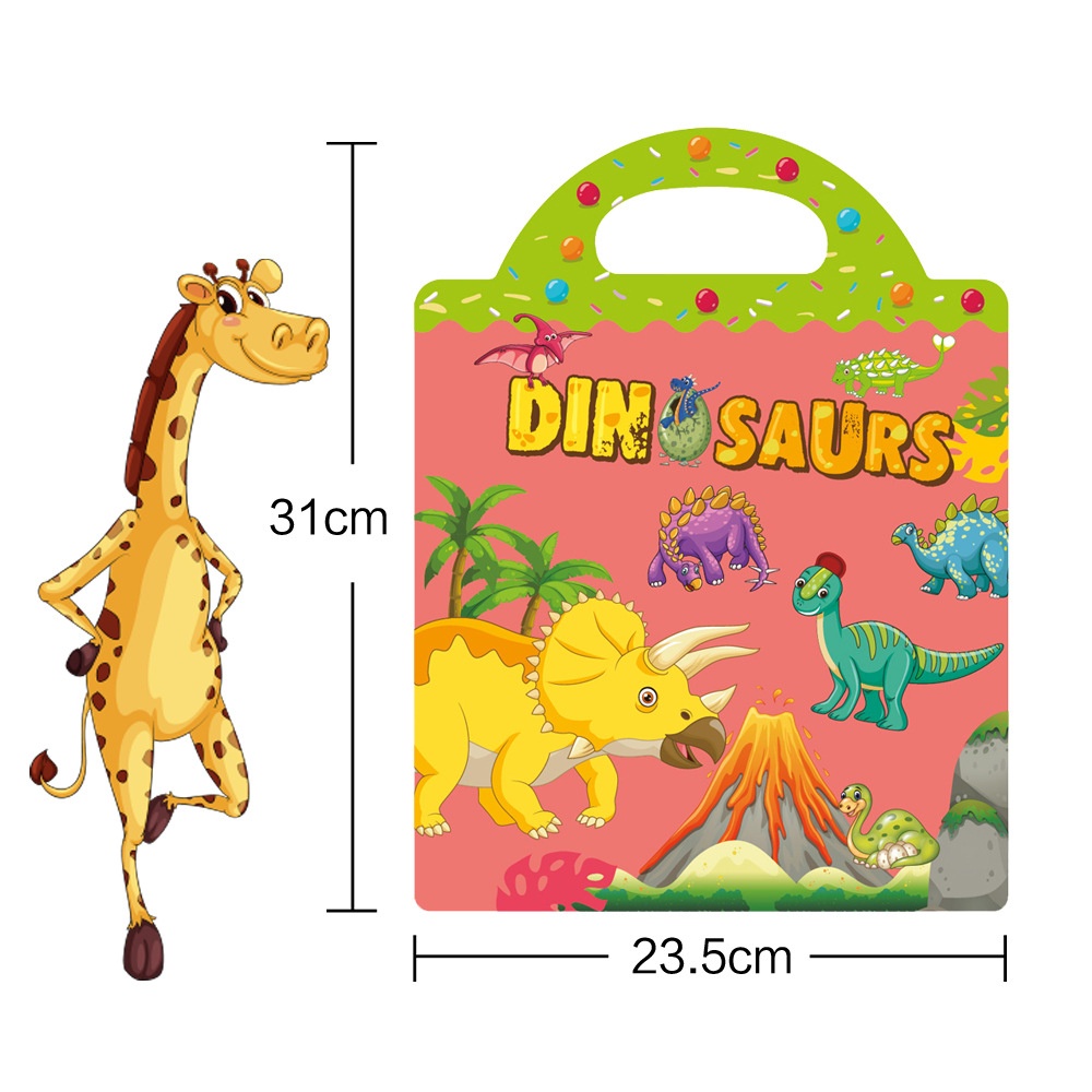 WE Buku Stiker Anak Reusable Sticker DIY Bag Style Book Sticker Puzzle Sticker Activity Book Mainan Edukasi Anak