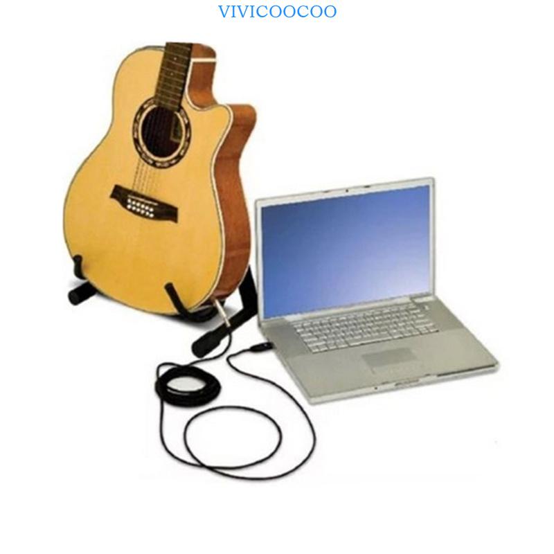 Vivi Kabel USB Gitar Professional Guitar to PC USB Link Recording Cable Adapter