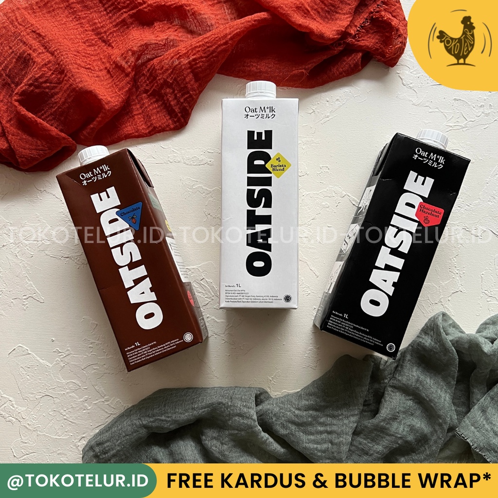 Oatside - Oat Milk 1L (Susu Oat Gandum) Barista/Chocolate/Hazelnut