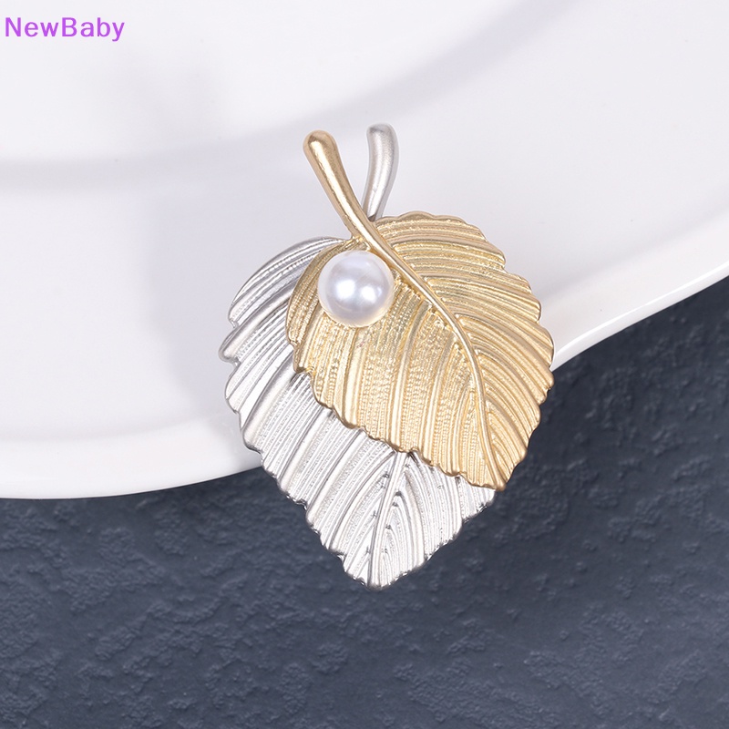 Newbaby Maple Leaf Bros Logam Vintage Wanita Gadis Menawan Indah Kerah Lapel Pin Fashion Perhiasan Hadiah Aksesoris Pakaian Pesta ID