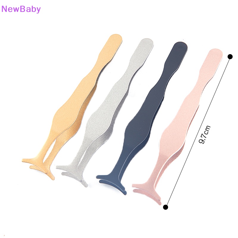 Newbaby Pinset Bulu Mata Palsu Body Lurus Stainless Steel Fake Eye Lash Aplicator ID