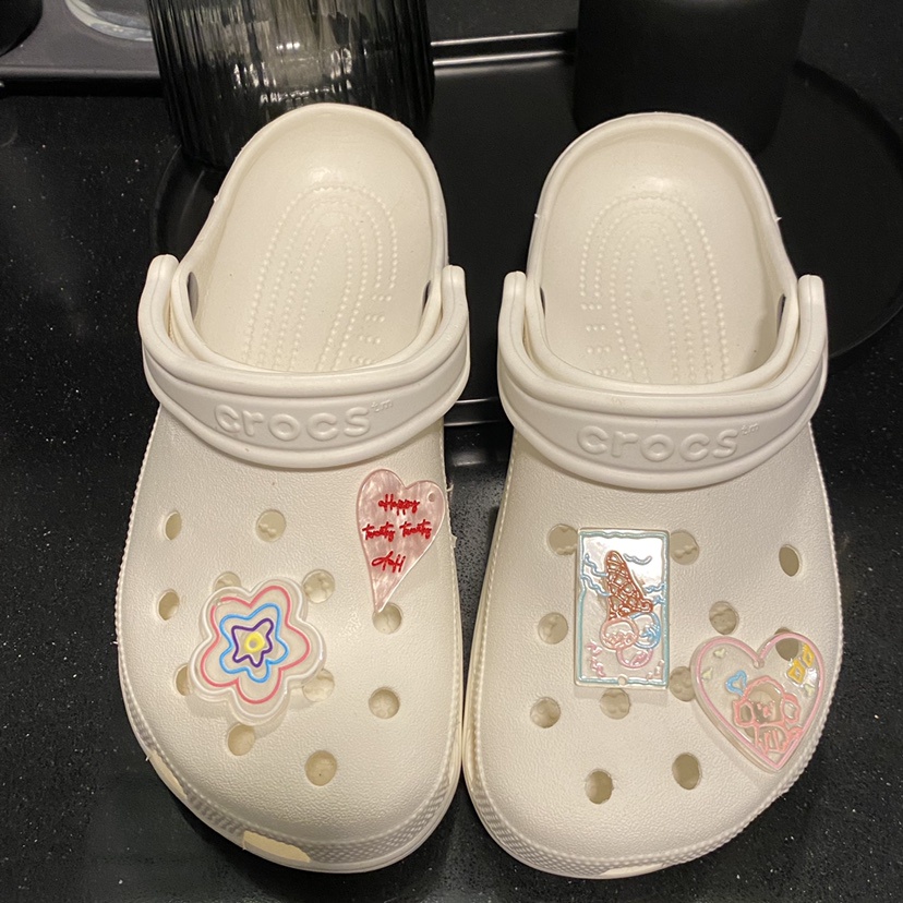 &lt;Sweet Flower&gt; clog jibbitz set Stiker crocs Lucu DIY Aksesoris Untuk Sepatu Anda