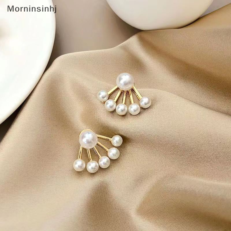 Mornin 1pasang Mode Baru Vintage Jepang Korea Anting Mutiara Untuk Wanita Handmade Manis Simulasi Mutiara Perhiasan Hadiah id