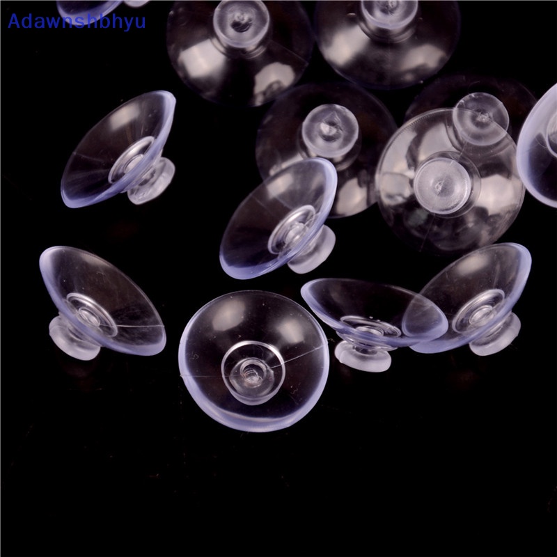 Adhyu 50Pcs New Bening Transparan Gantungan Kamar Dapur Kamar Mandi Suction Cup Sucker 20mm ID