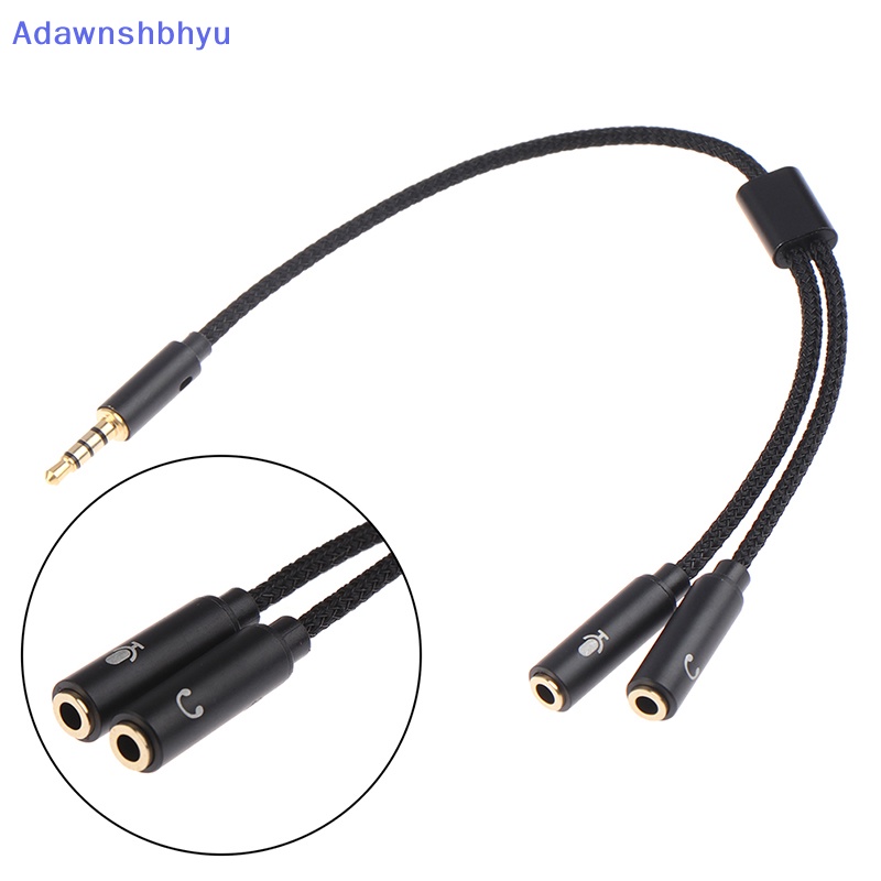 Adhyu Adaptor Earphone Splitter Headphone 3.5mm 1jack Male to 2female Mic Y Splitter ID