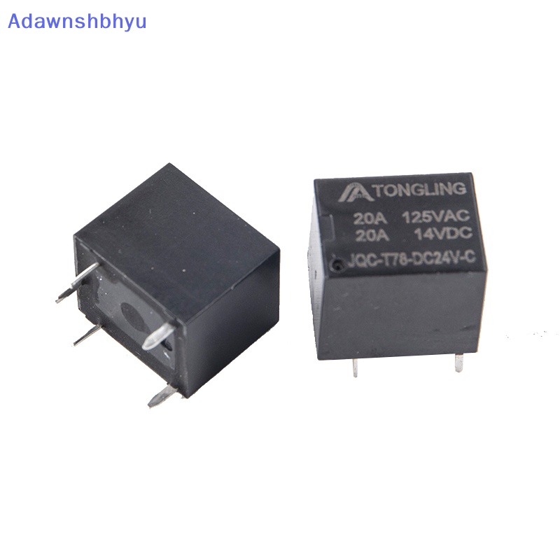 Adhyu 5PCS T78 5kaki 12V DC 24V Peralatan Rumah Tangga 20A Relay Elektroik Kecil ID