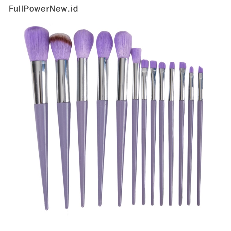 Power 13PCS Set Kuas Kosmetik Makeup Bedak Foundation Eyeshadow Lip Brush Tool ID