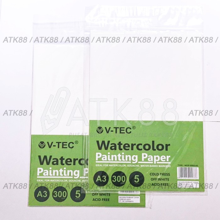 

V-Tec Watercolor Paper A3 300gsm Cold Press