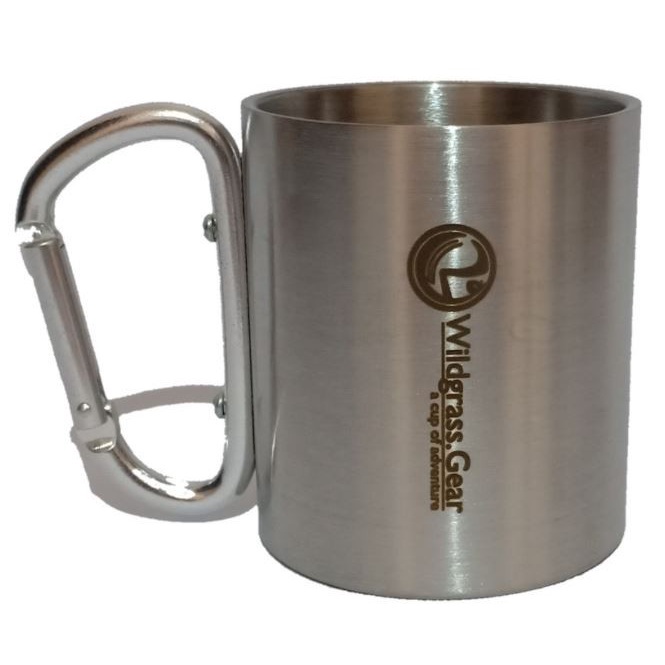 BLACKVENTURE Gelas mug stainless carabiner camping outdoor