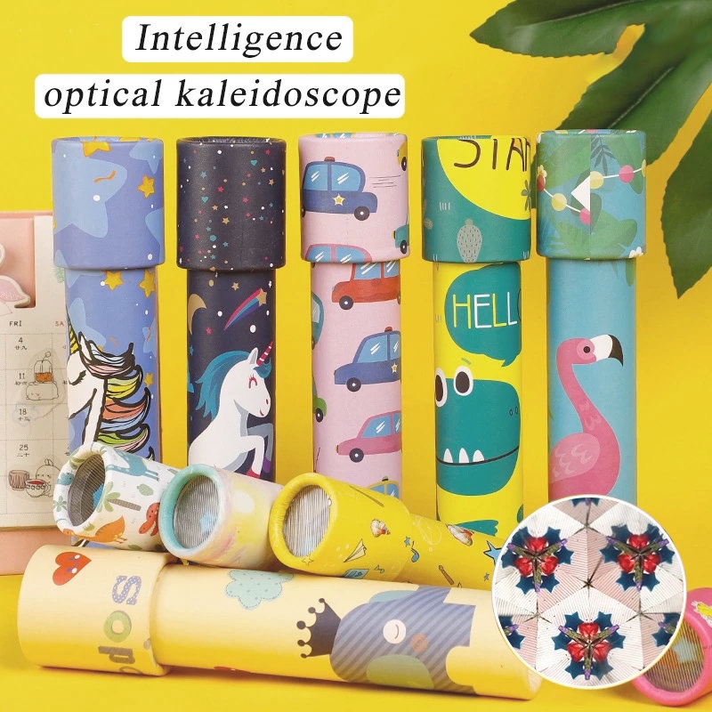 Kaleidoskop Warna-Warni 3D Berputar Klasik/Fantoscope Imajinatif Fancy World Toys/Mainan Edukasi Sensory Anak