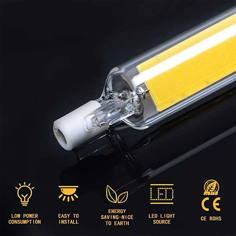 TD - LMP JSLED Lampu LED COB R7S Halogen Glass Tube 118 mm 15 W - JS118