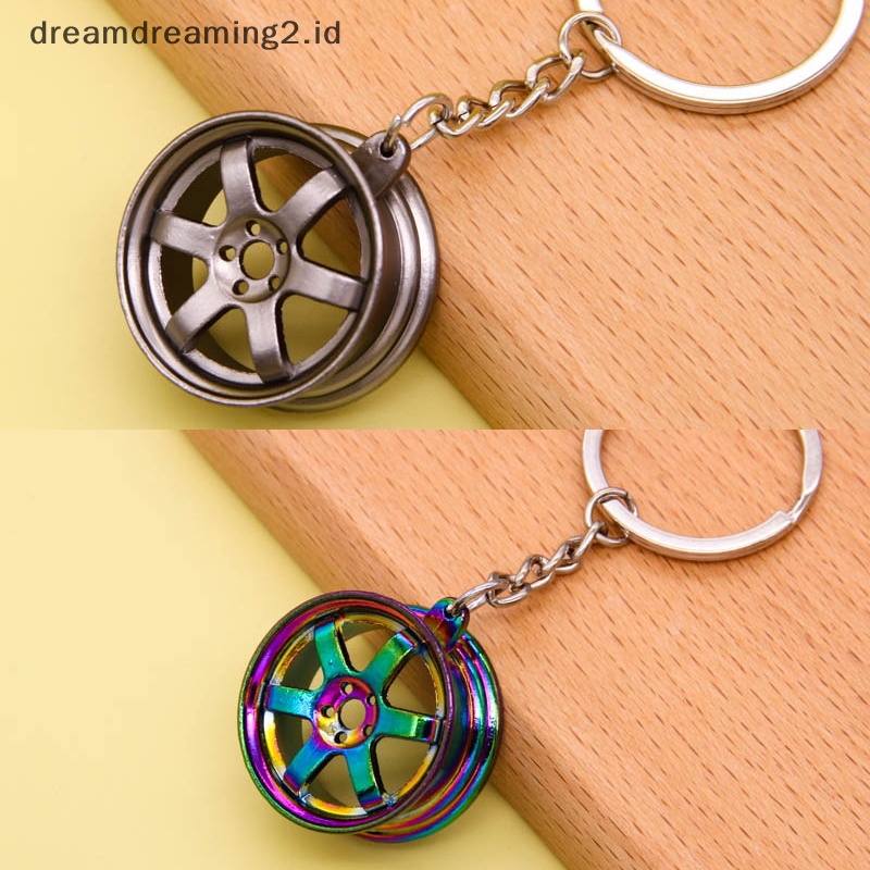 (drea) Gantungan Kunci Hub Modifikasi Mobil Tuas Manual Car Metal Keychain Turbo Gear Pendant //