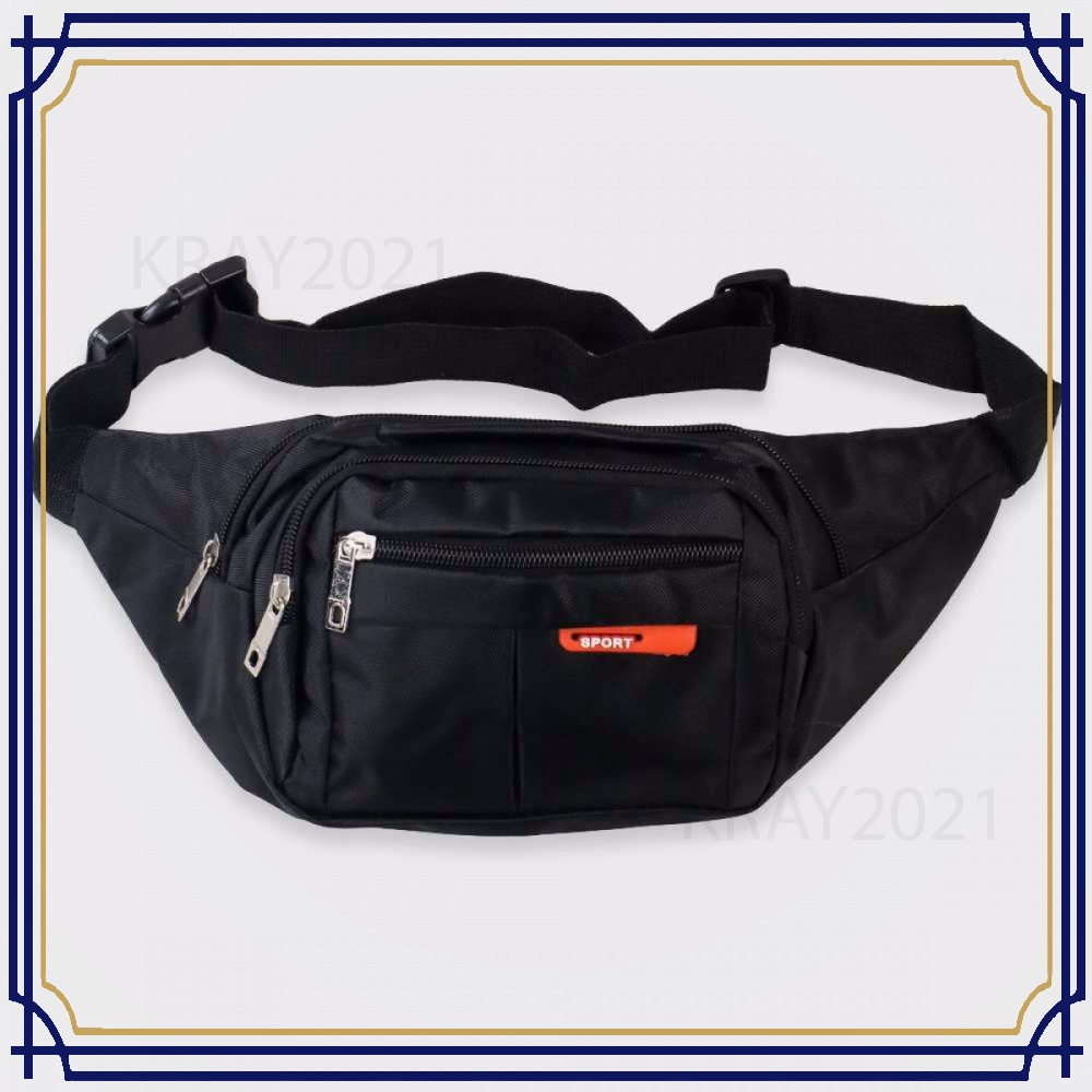 Tas Pinggang Selempang Waistbag Pria dan Wanita BG529