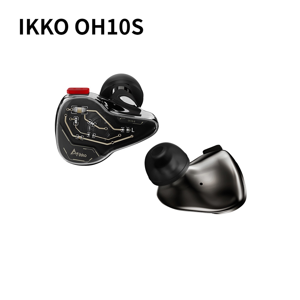 Ikko OH10S 1DD+1BA Hybrid IEMs Sapphire Mirage In-Ear Monitor Earphone Photochromic Glass Headphone Dengan OFC Kabel Lapis Perak