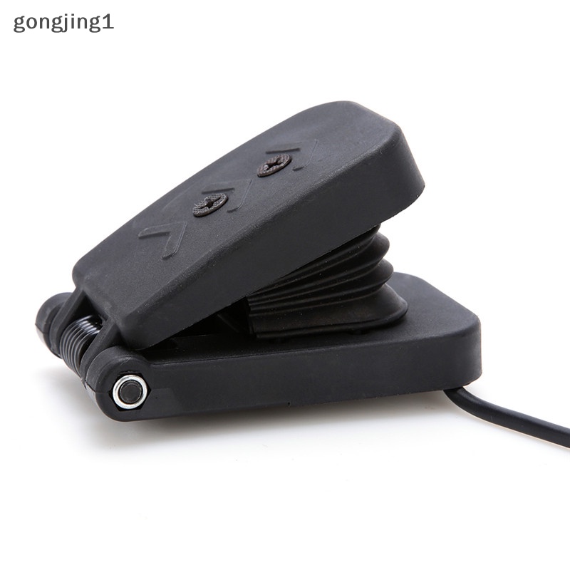 Ggg Pedal Kontrol Kecepatan Akselerator Throttle Kaki ATV Bahan Plastik Hitam Untuk Sepeda Skuter ID