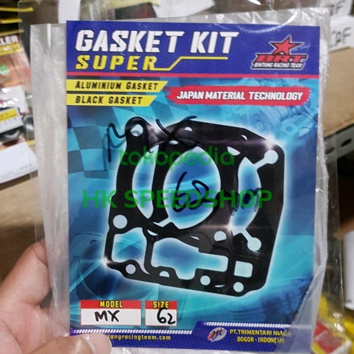 GASKET BRT PACKING BLOK / HEAD BLACK GASKET JUPITER MX / MX KING 62mm