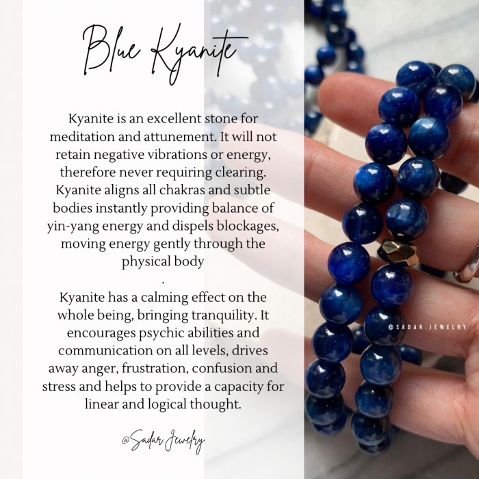 AAA Blue Kyanite 8,5mm 16-17cm