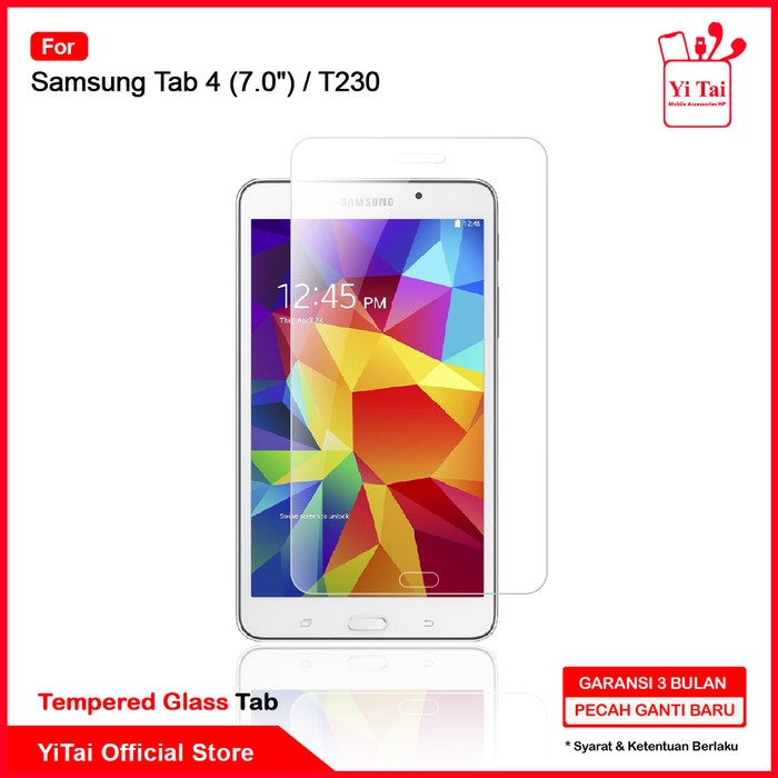 YITAI TAB Tempered Glass Clear Samsung Tab 4 7.0 Inci T230