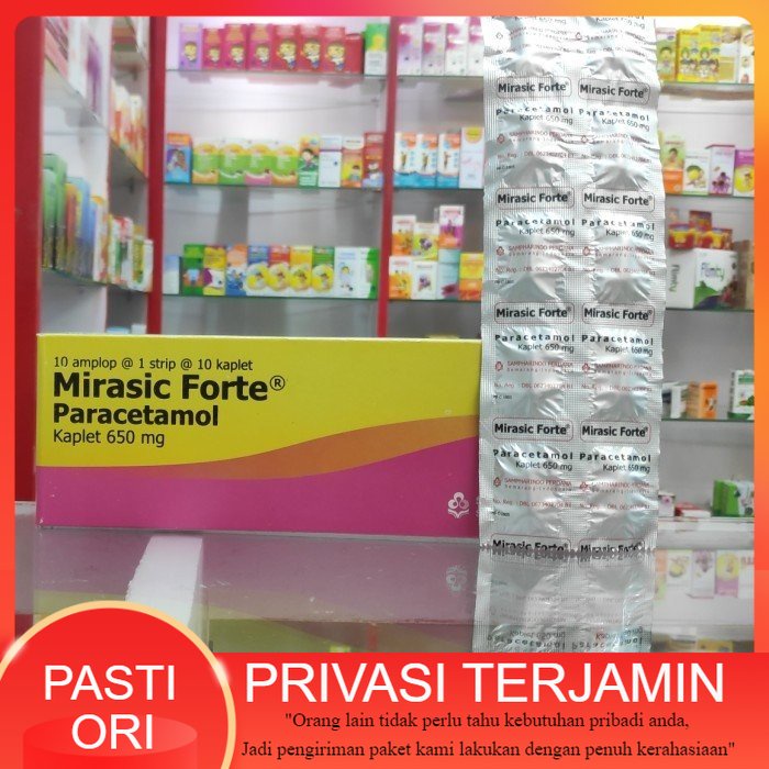 mirasic forte 650 mg / mirasik parasetamol 650mg strip