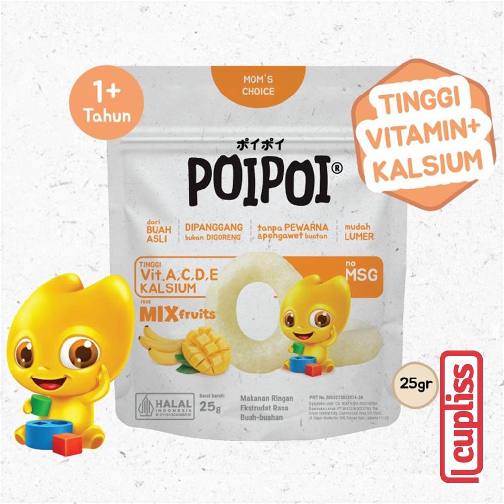 PoiPoi Healthy Snack Mix Fruit 25g Snack Anak