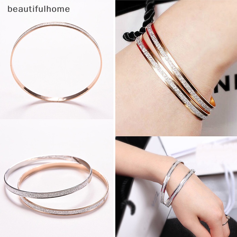 {beautifulhome} Fashion Wanita Bangle Wristband Gelang Manset Bling Lady Hadiah Gelang Bangles.