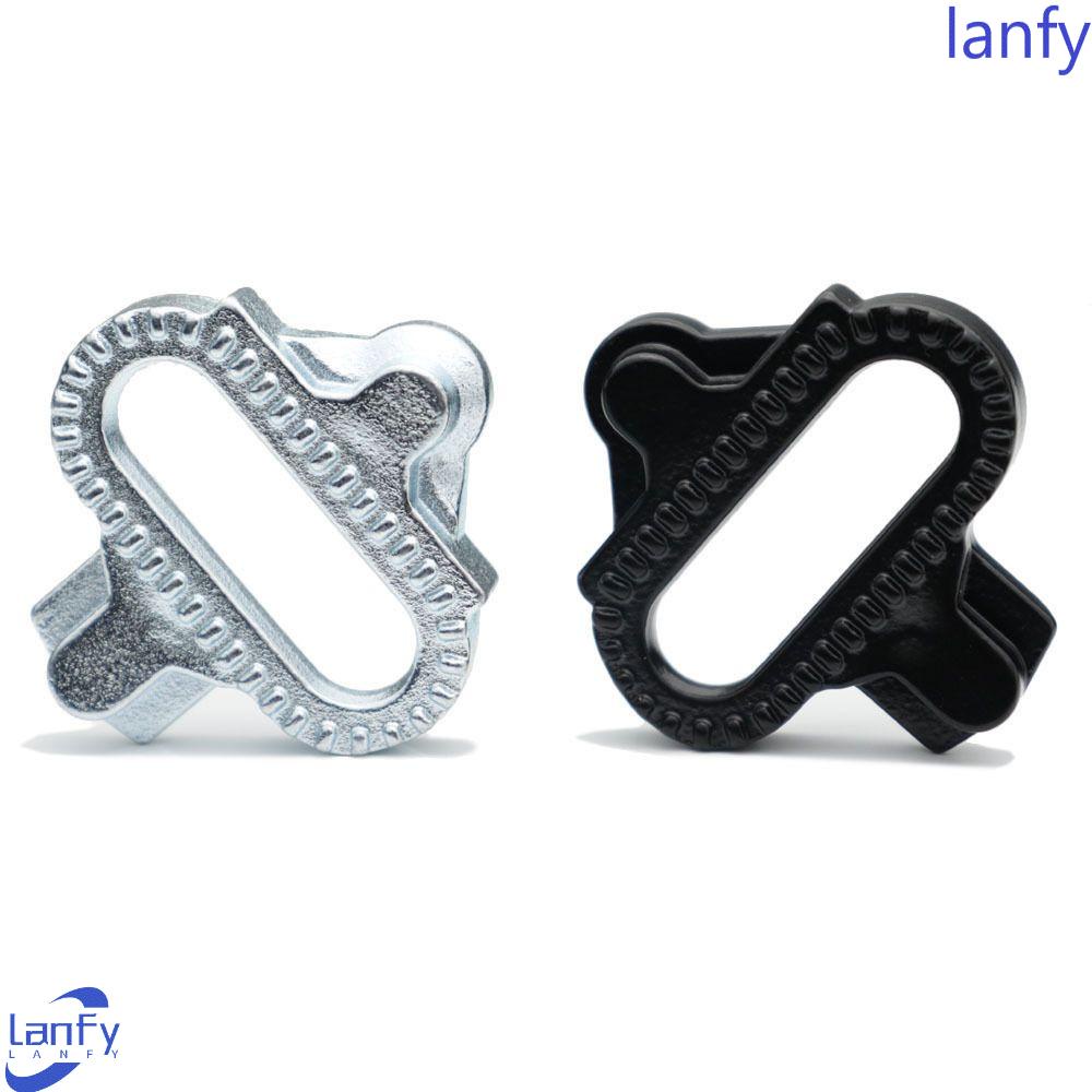 Lanfy Pedal Sepeda Cleat Sepeda Gunung MTB Pengunci Plat Kunci Pedal Aksesoris Sepatu Pedal Sepeda Cleat Self-locking Pedal Bicycle Pedal Lock Tabs