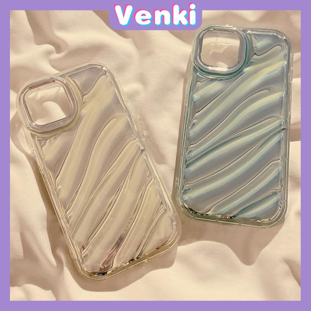 VENKI - Untuk iPhone 11 Case Laser Reflektif Bening Phone Case TPU Soft Shell Airbag Sederhana Multicolor Tahan Guncangan Kompatibel dengan iPhone 13 Pro max 12 Pro Max 11 xr xs max 7 8Plus