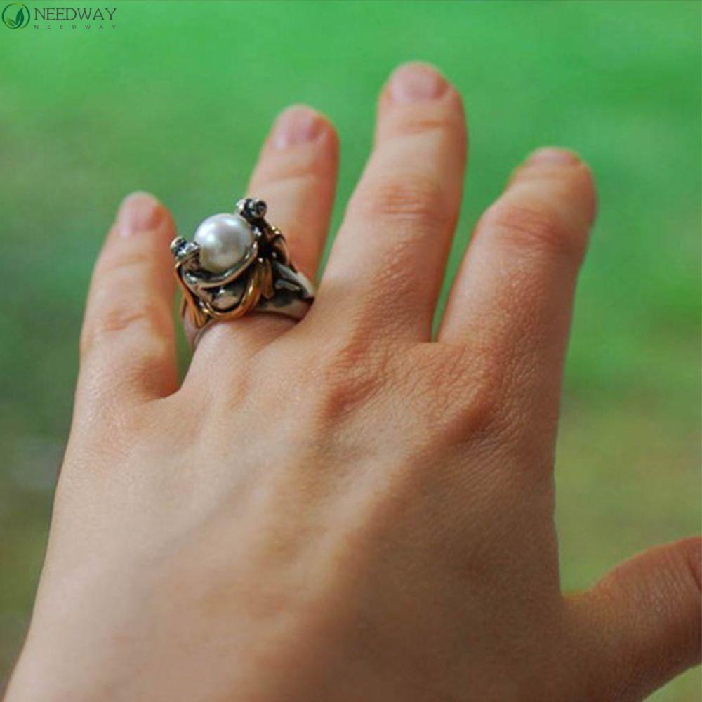 Needway Cincin Pasangan Fashion Perhiasan Aksesoris Kepribadian Hadiah Hari Valentine Perhiasan Gaya Korea