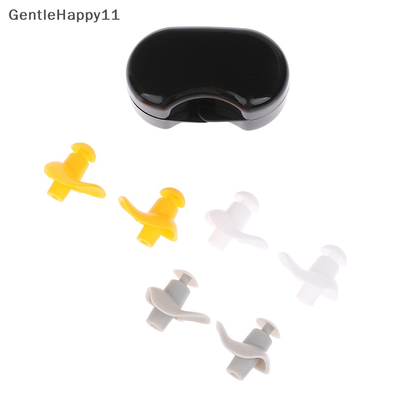 Gentlehappy 1pasang Earplug Renang Silikon Lembut Untuk Penyumbat Telinga Renang Anti Air Anti Bising id