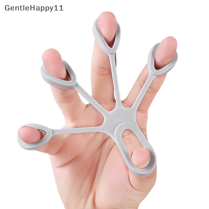 Gentlehappy Silicone Hand Expander Finger Hand Grip Finger Training Tandu Pelatih Kekuatan Resistance Band Latihan Pergelangan Tangan Fitness id