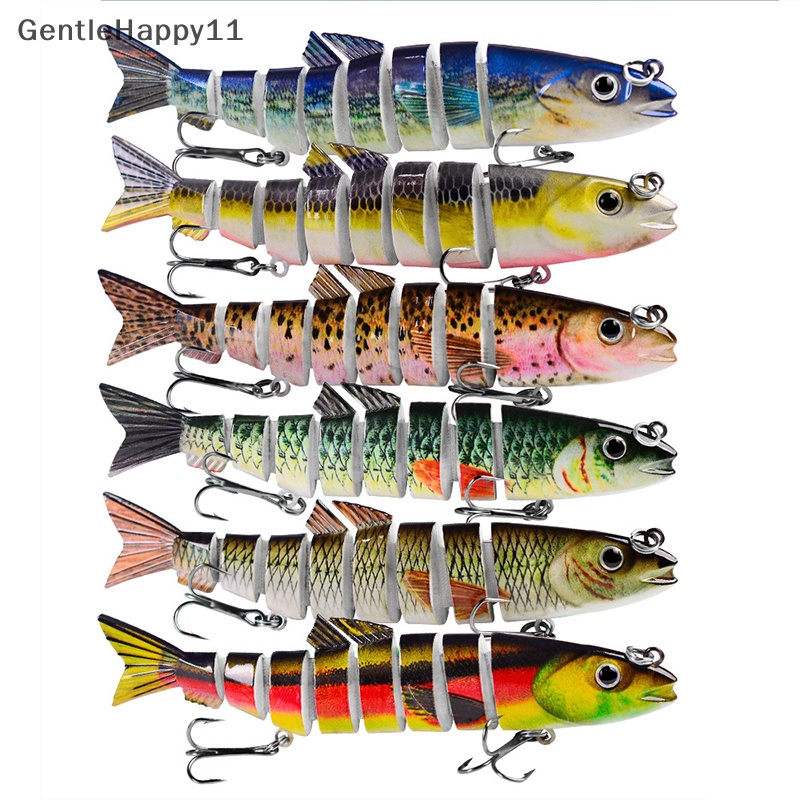 Gentlehappy 12.5CM 21.5G 8segmen Umpan Pancing Multi Jointed Umpan Keras Fishing Tackle id