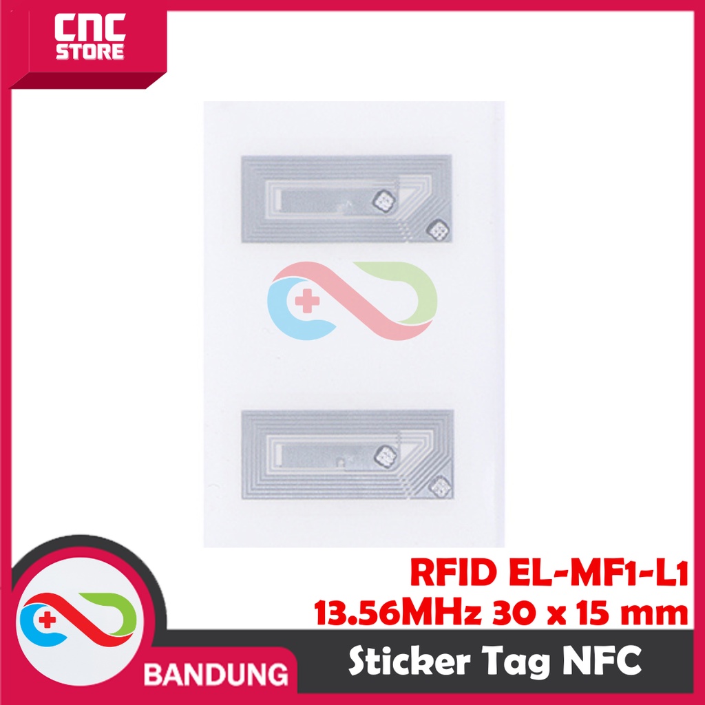 RFID EL-MF1-L1  13.56 MHz 1K Label Sticker Tag NFC RC522 Stiker F08 30 x 15 mm