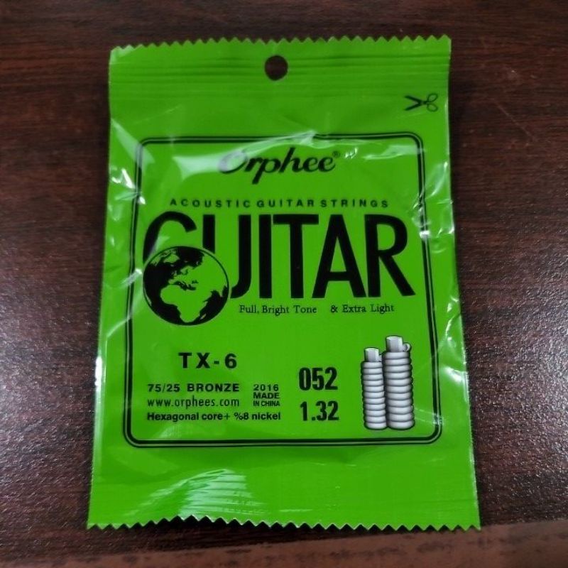 Senar Gitar Akustik Orphee No 6 isi 10pc