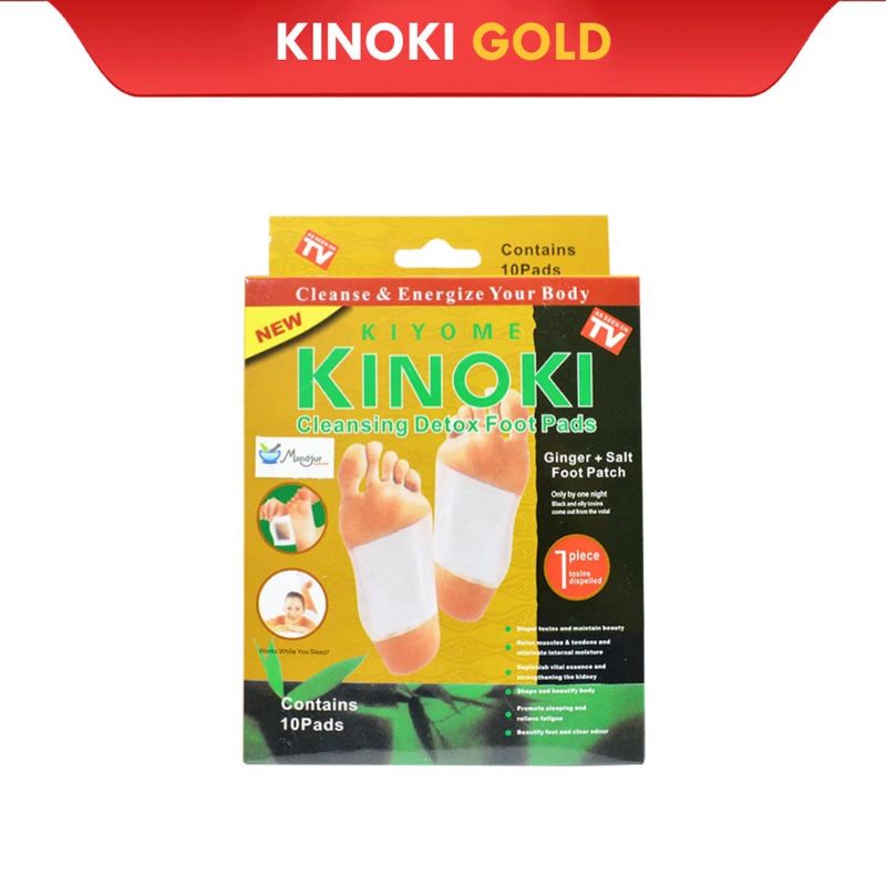(VCM) (1 BOX ISI 10PCS) KOYO KAKI KINOKI GOLD DETOX /KOYO KESEHATAN AMPUH MENGHILANGKAN RACUN TUBUH