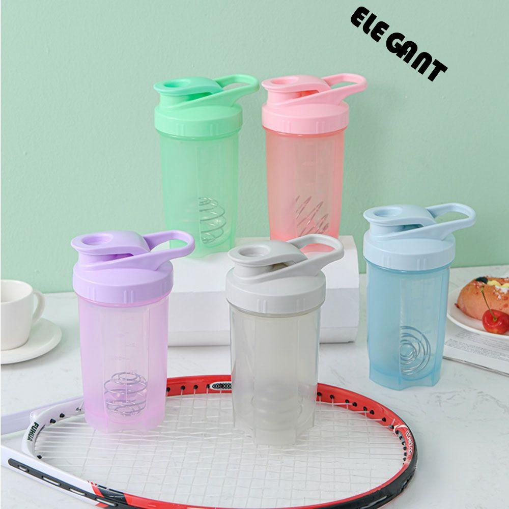 [Elegan].fe Botol Air Outdoor Protable Portabel Anti Bocor Protein Shake Olahraga Mixing Bottle