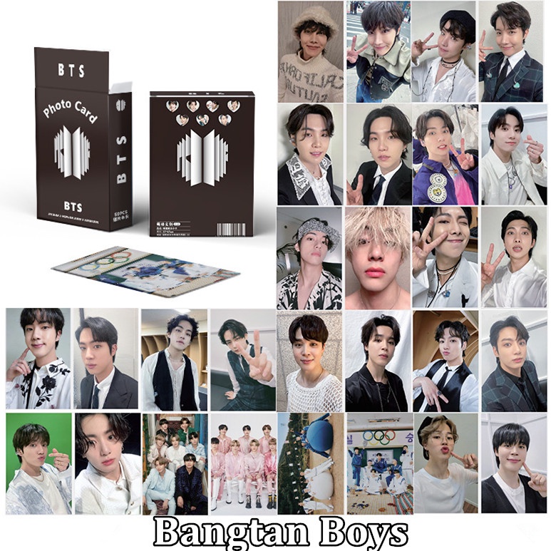 50pcs /box BT-S Photocards Album Kartu Lomo Laser Bangtan Boys Kpop Collection