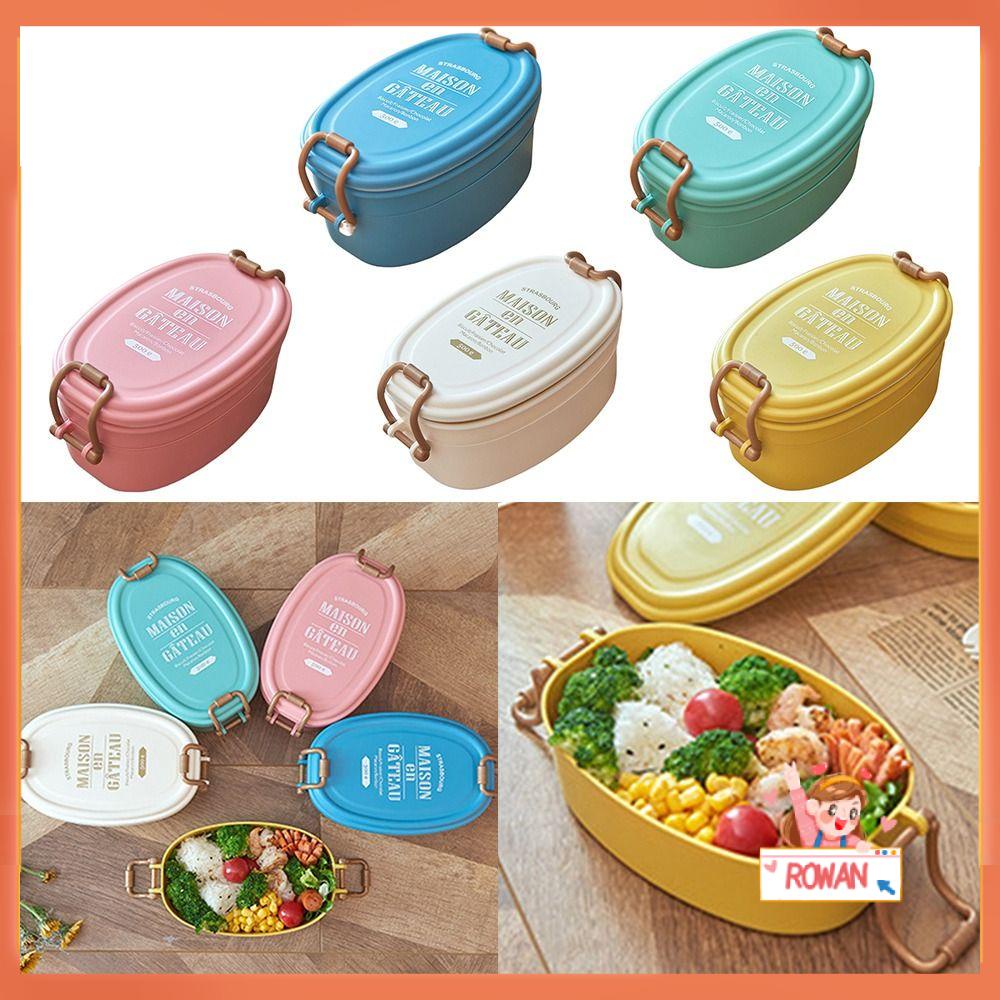 R-FLOWER Lunch Box New Design Untuk Piknik Camping Double-layer Wadah Makanan