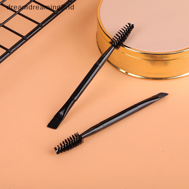 (drea) 10pcs Sikat Alis Kepala Ganda Sisir Bulu Mata Alat Aplikator Eyeliner //