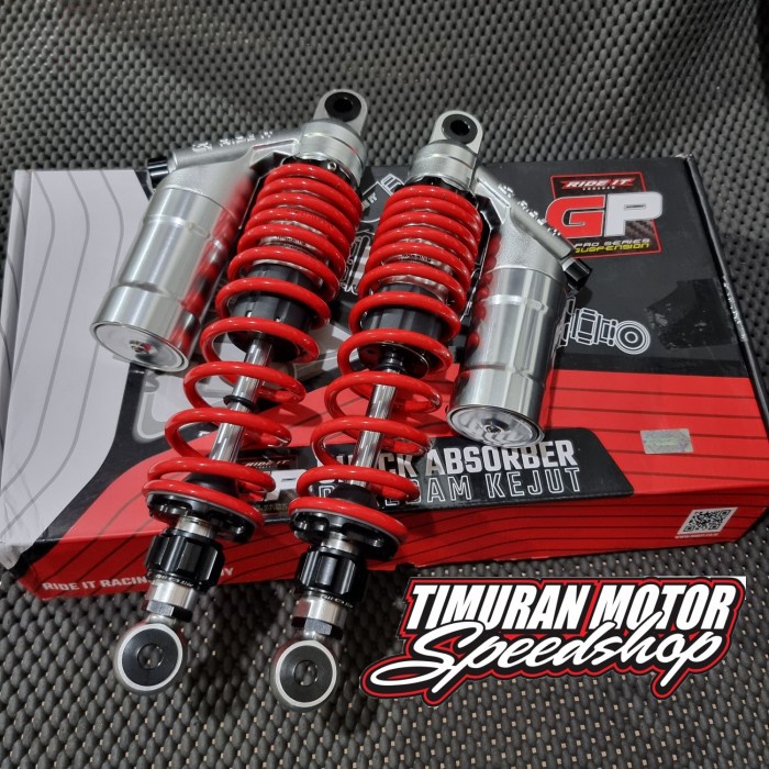 READY SHOCK RIDE IT GP 277 340 MM MERAH ORIGINAL