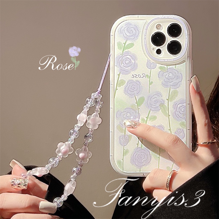 OPPO A78 A17 A17k A77 A77s A57 A76 A96 A16 A16s A16k A15 A15s A74 A54 A95 A94 A93 A53 A32 A5 A9 2020 A5s A3s Reno 8T 7Z 6Z 5Z A52 A92 F11Pro Lilac Rose Casing Handphone Soft TPU Sarung