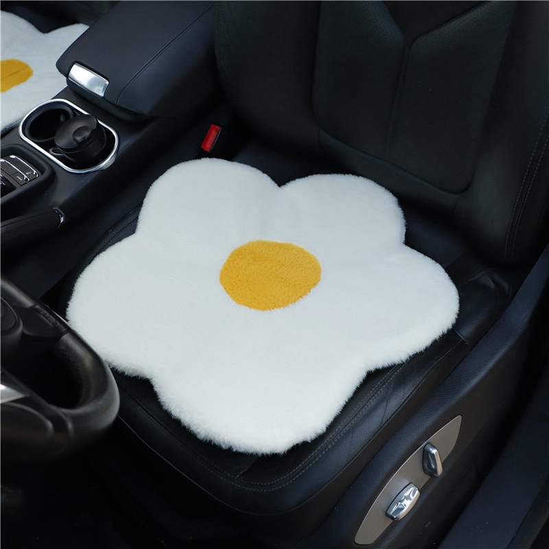 Car cute egg blossom cushion, Bantal Kursi Lucu Kreatif Mobil