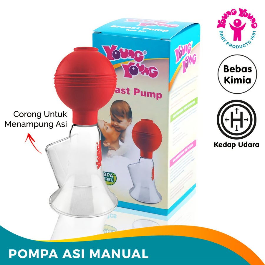 Breast Pump Young Young IL-301 / Pompa Asi Manual Kedap Udara BPA Free