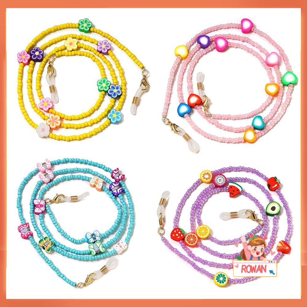 R-FLOWER Lanyard Lanyard Lanyard Leher Nyaman Untuk Wanita Tali Holder Kacamata Warna-Warni