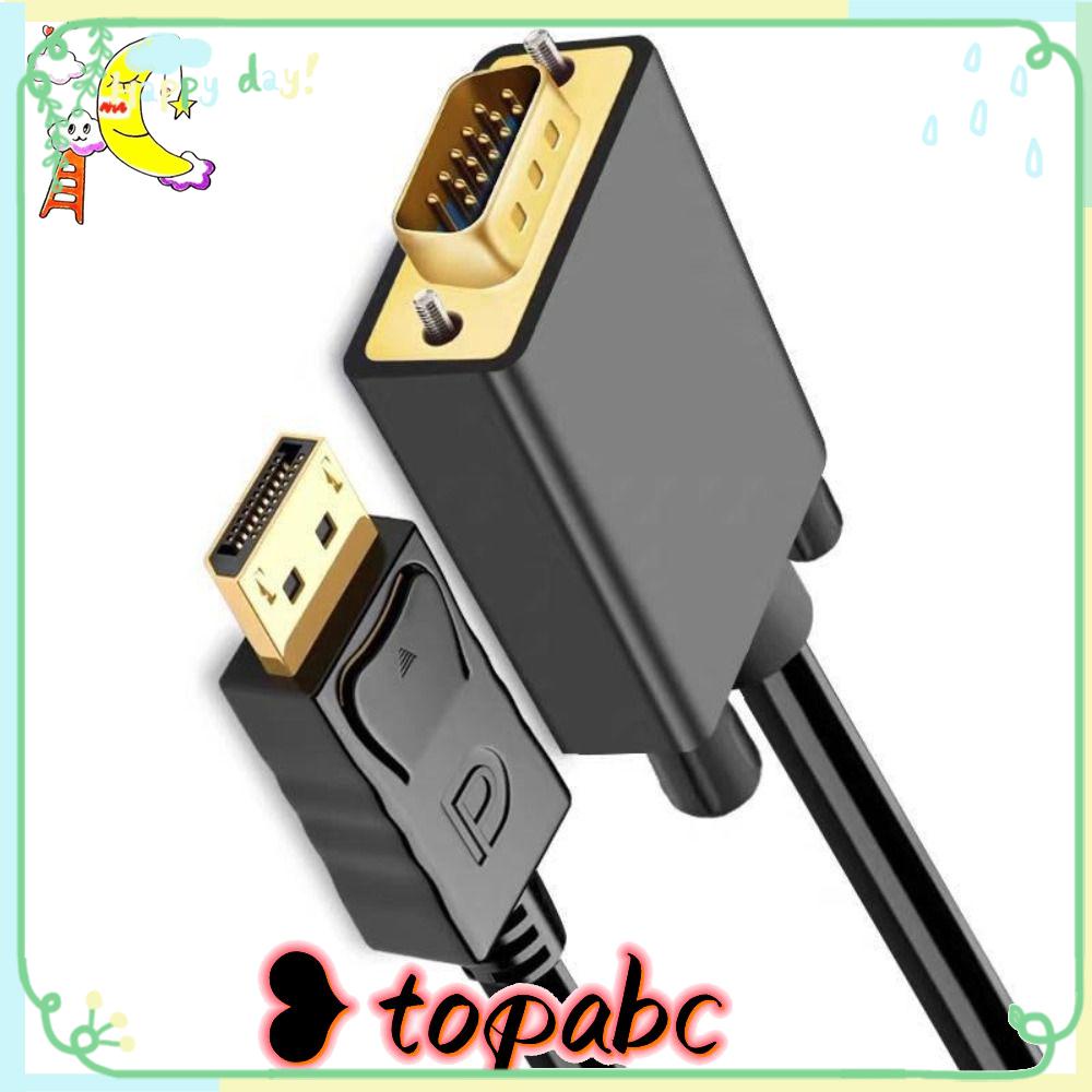 TOP Kabel DP to VGA Untuk PC Laptop 1080P 1.8m Conventer
