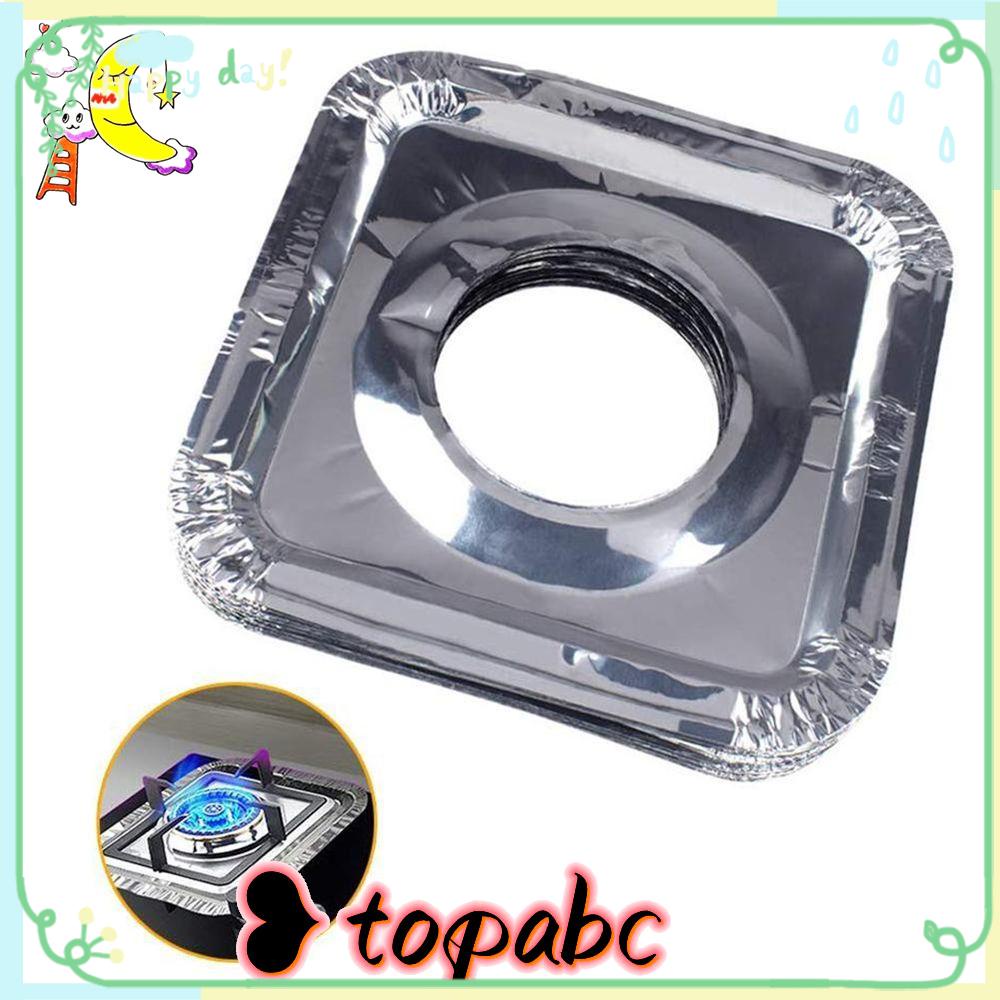 10pcs Penutup Burner Kompor 10 Pcs Top Gas Stove Liners Oil Proof Menebal