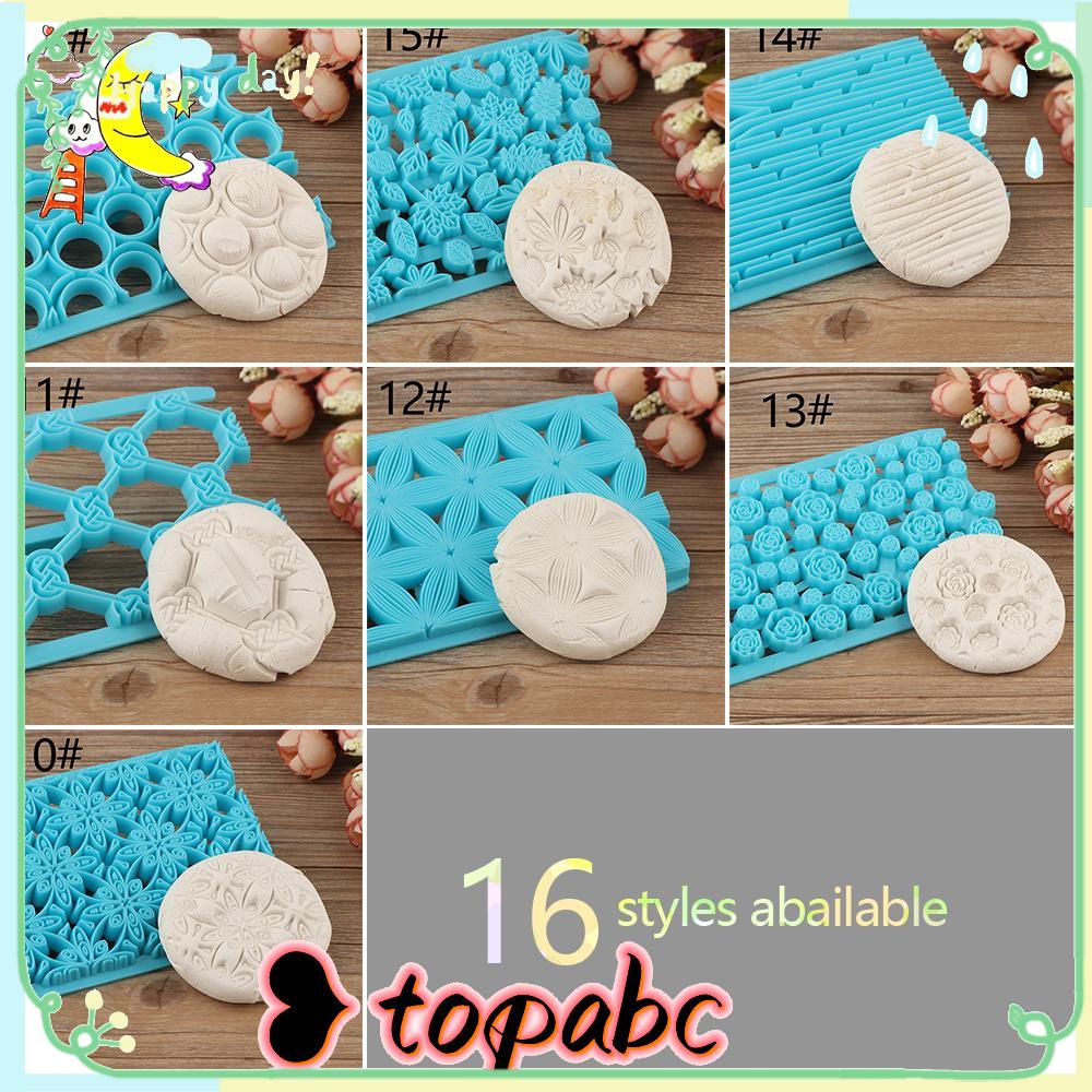 TOP Cetakan Embosser Kue Alat Baking Fondant Daun Quilting Stensil