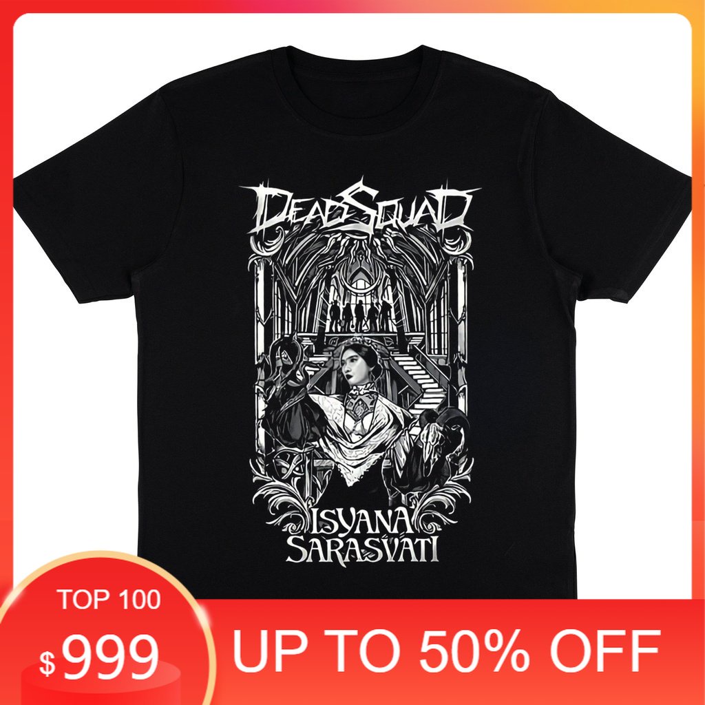 KAOS BAND DEADSQUAD X ISYANA SARASVATI "IL SOGNO" | T-SHIRT BAJU BAND METAL PRIA TERBARU DEADSQUAD