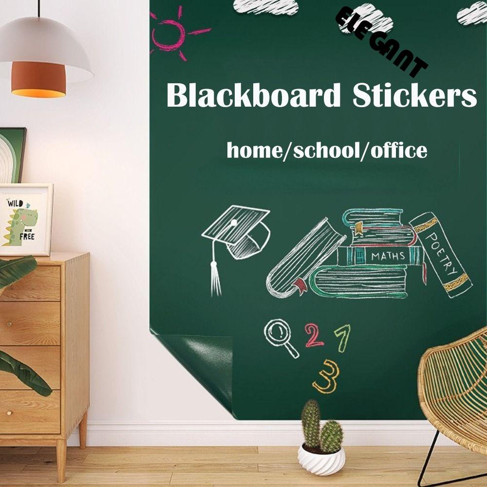 【 ELEGANT 】 Stiker Papan Tulis Menebal Anak-Anak Gambar Kantor Papan Tulis Grafiti Kamar Mural Dekorasi