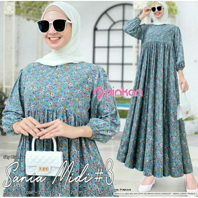 SANIA MIDI #3 ORI PINKAN | Ld110 Rayon Viscose