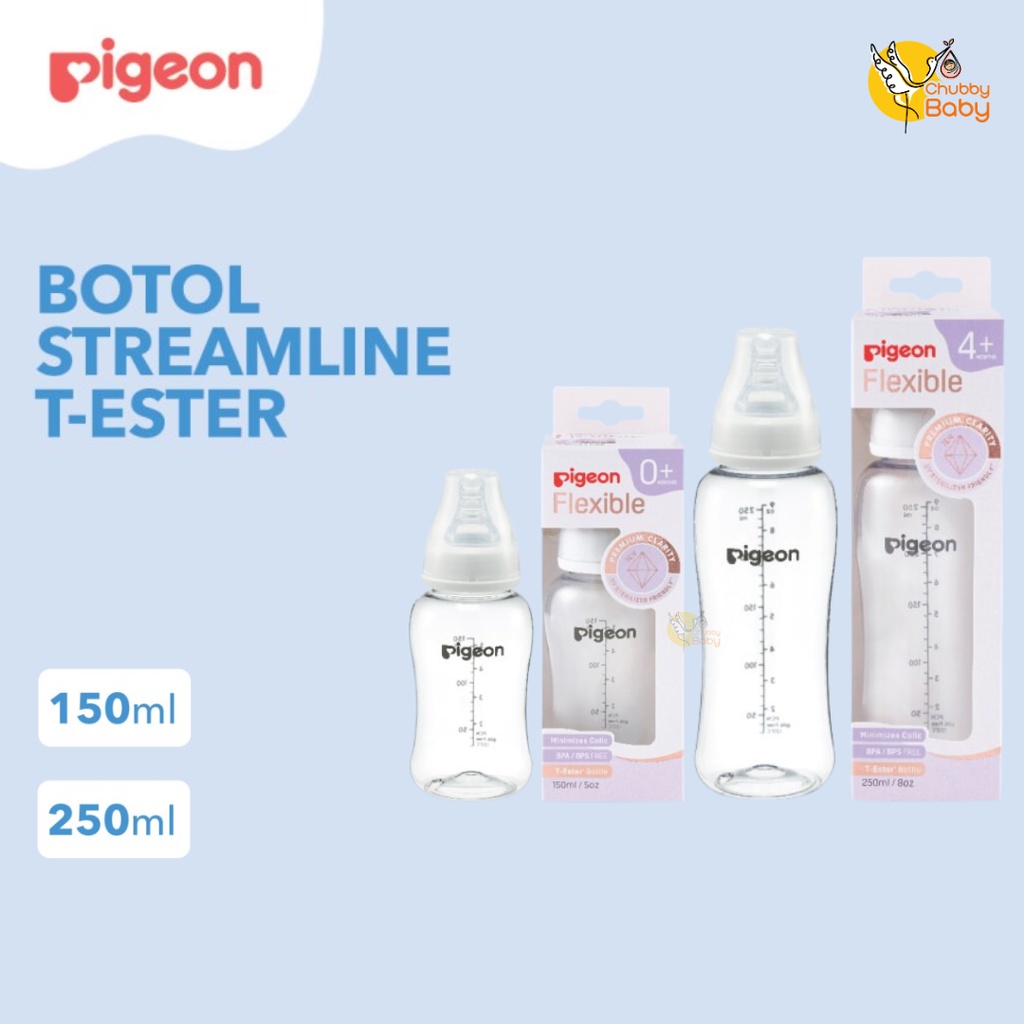 PIGEON Botol T-Ester Streamline with S-type Nipple